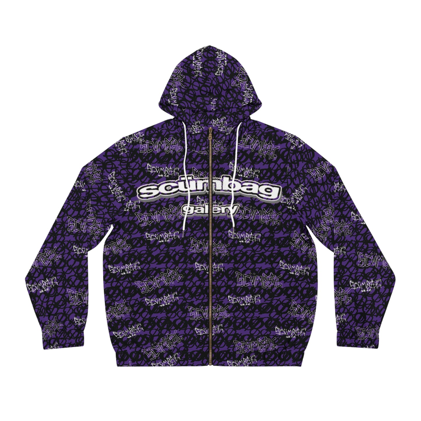 SS Gallery Graphiti Wrld Zip Up scumbag studios Purple