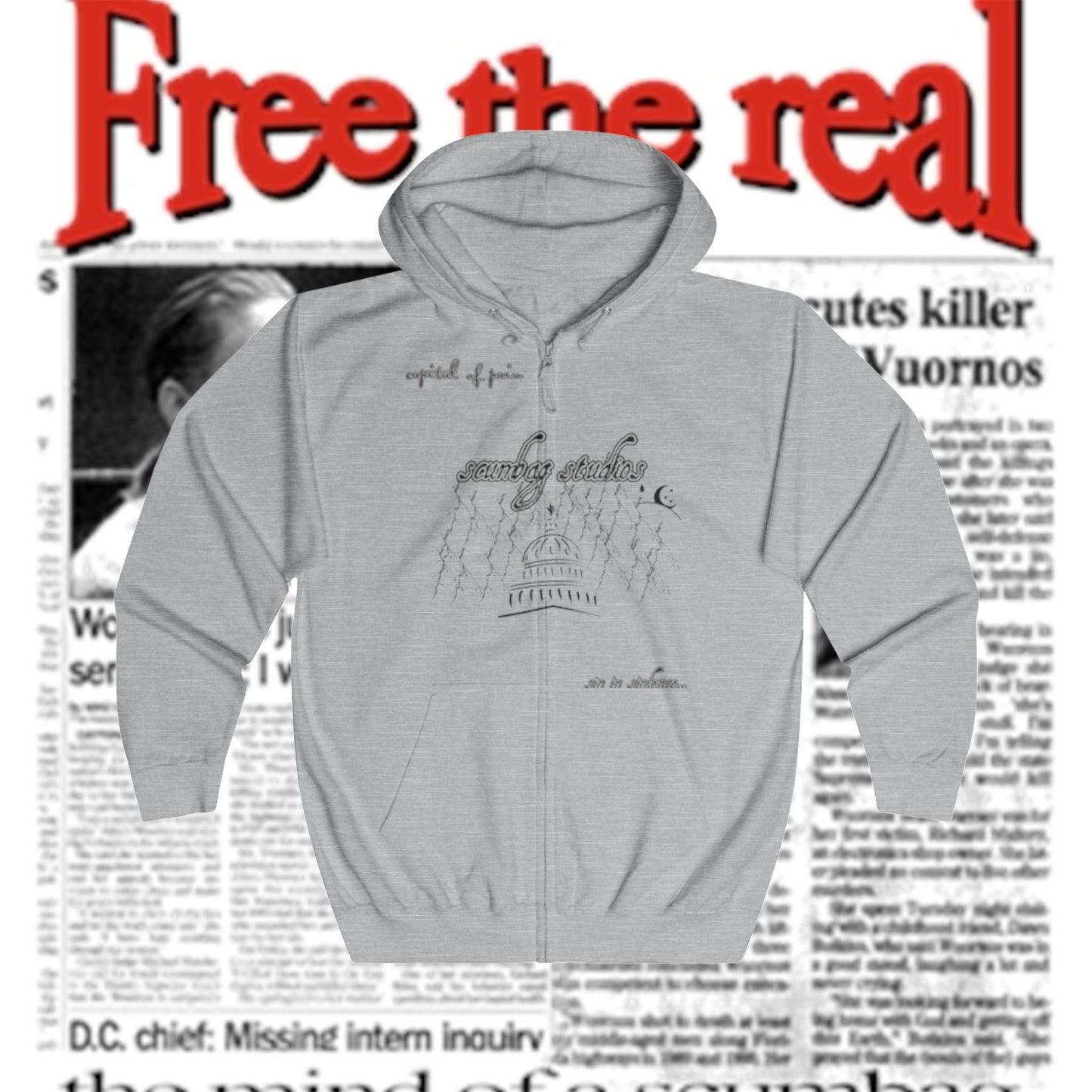 sin in silence... Zip Up scumbag studios