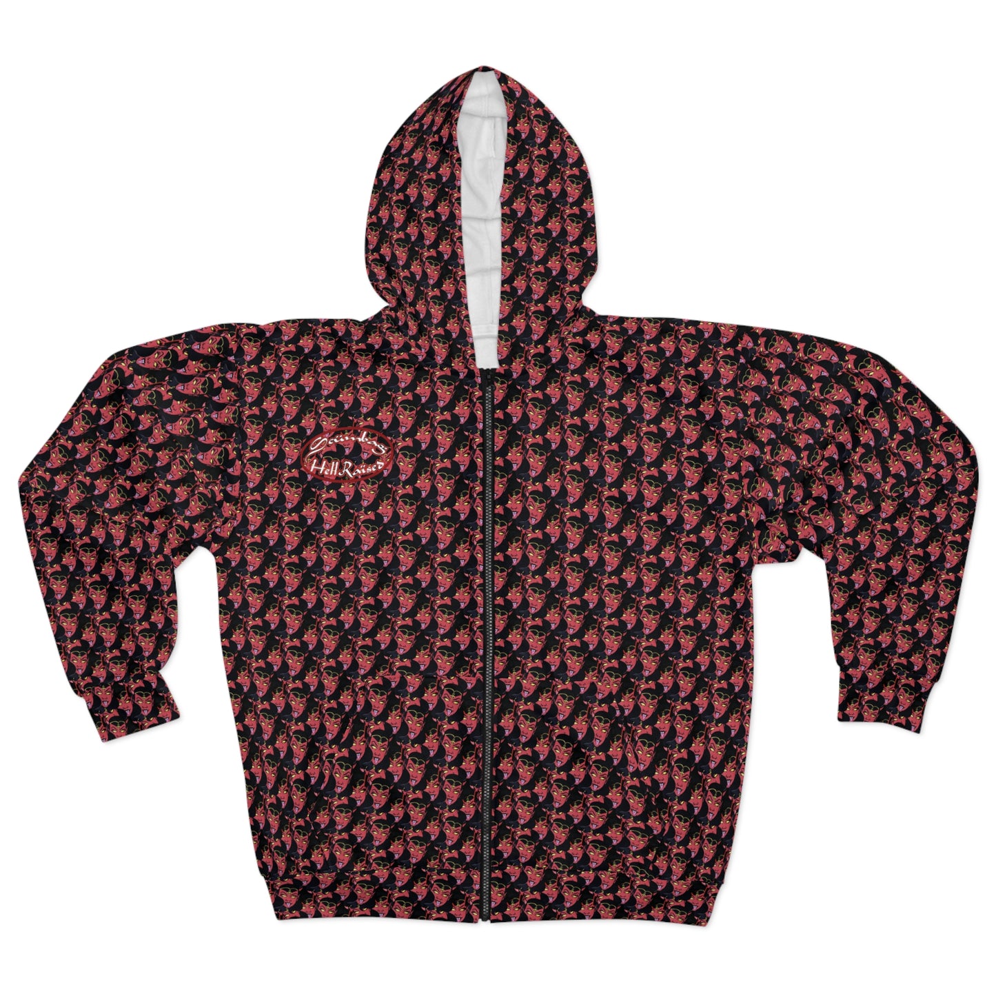 Hell Raised scumbag studios AOP Zip Up