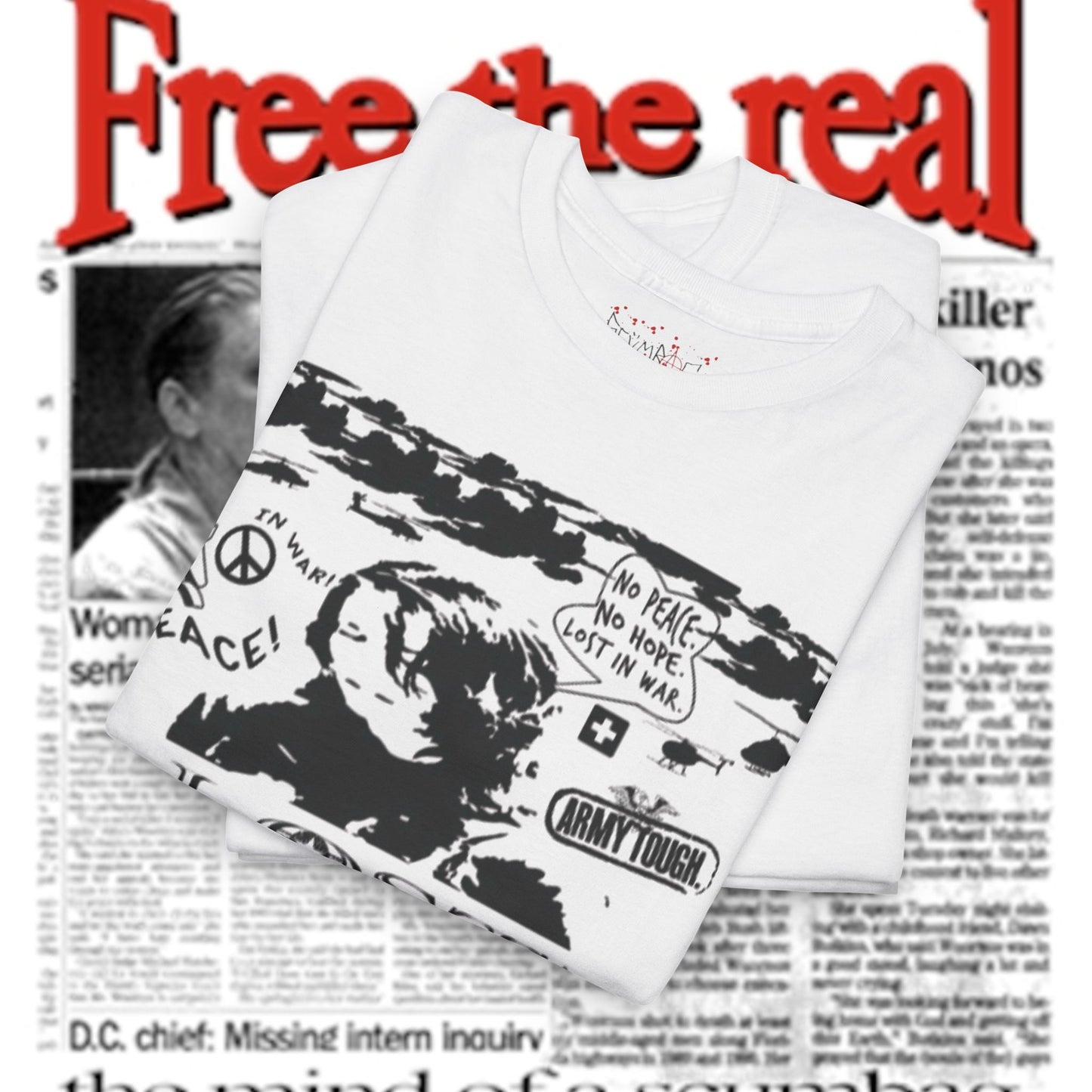 No Peace In War. SS Tee scumbag studios