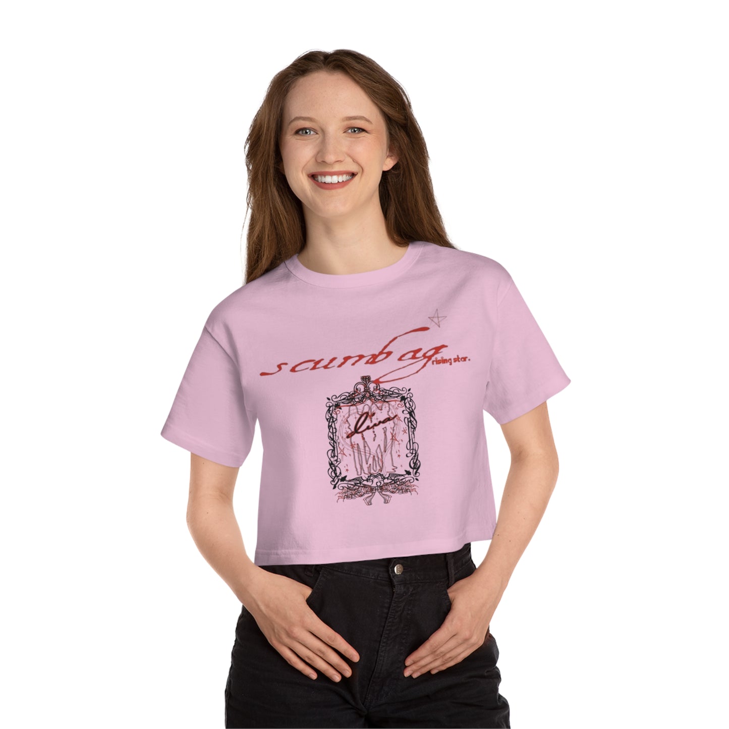 SS Bby Cropped Girls Tee scumbag studios