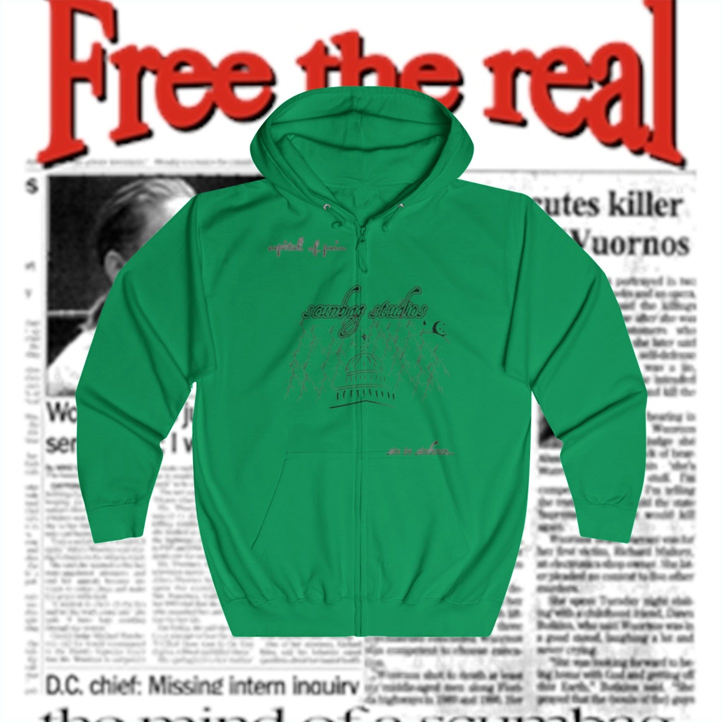 sin in silence... Zip Up scumbag studios