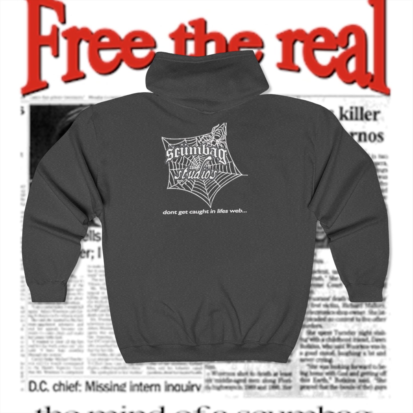 scumbag studios Web Of Life Zip Up...
