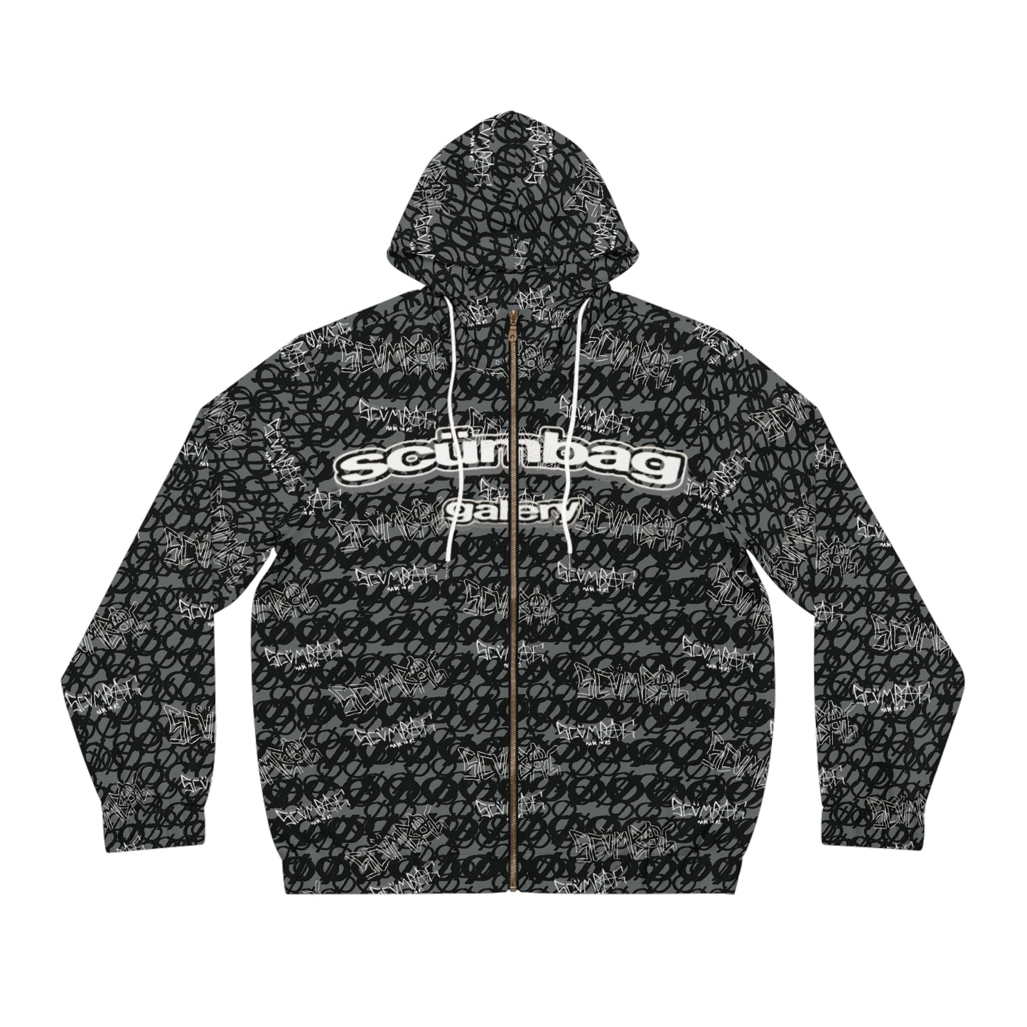 SS Gallery Graphiti Wrld Zip Up scumbag studios Grey