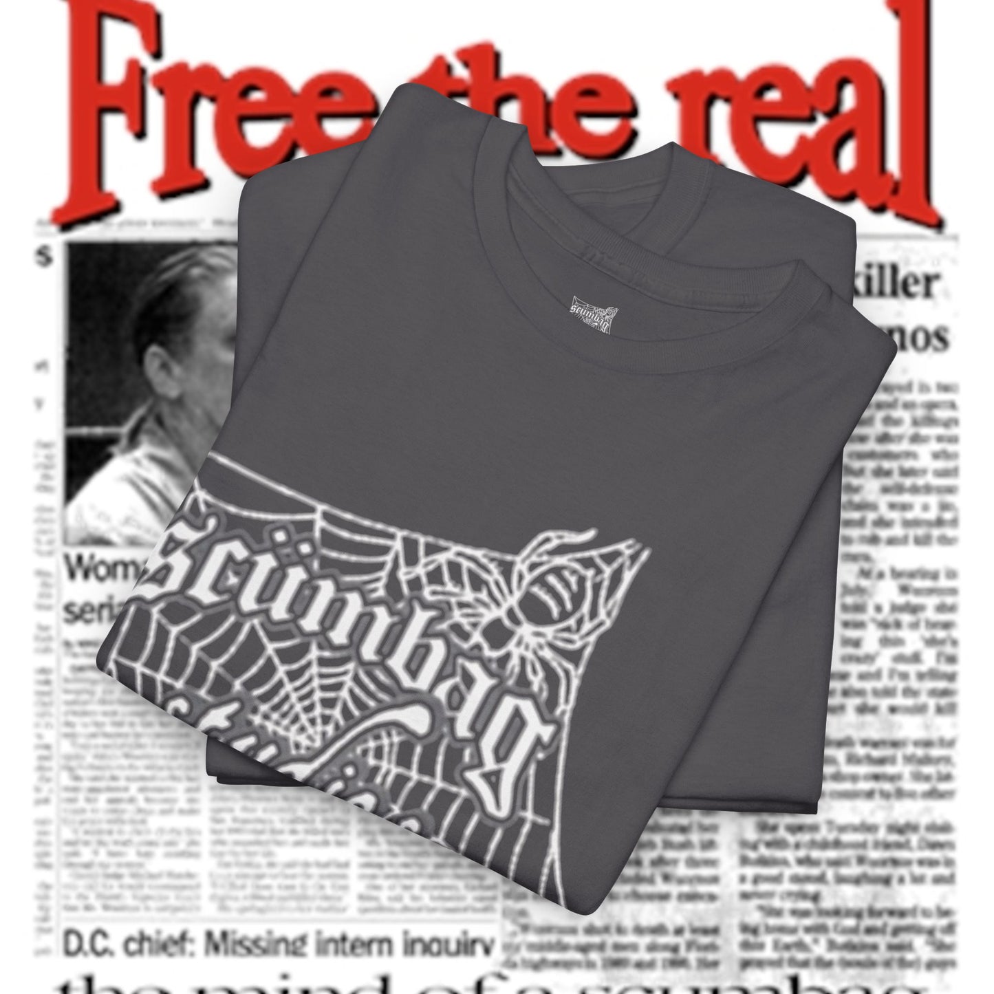 scumbag studios 'Don’t Get Caught in Life’s Web' Tee
