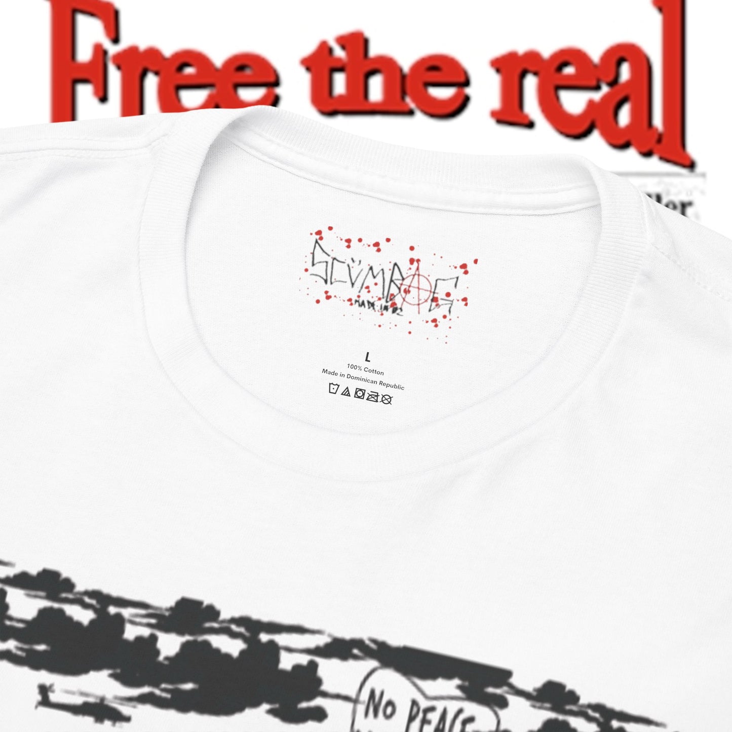 No Peace In War. SS Tee scumbag studios
