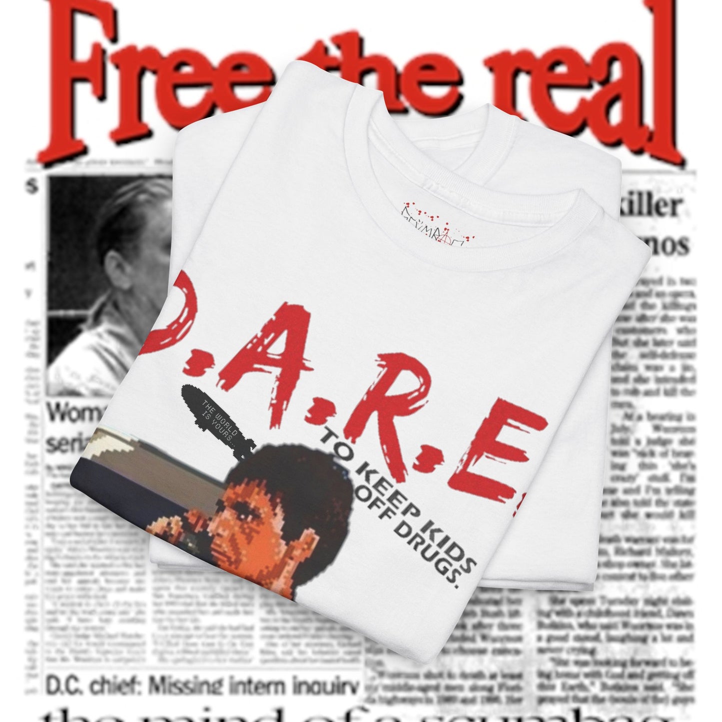 D.A.R.E. scarfxce SS Tee scumbag studios