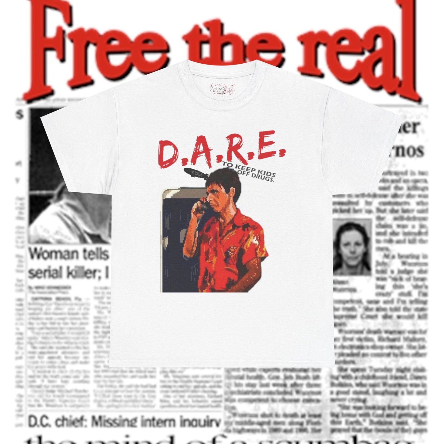 D.A.R.E. scarfxce SS Tee scumbag studios