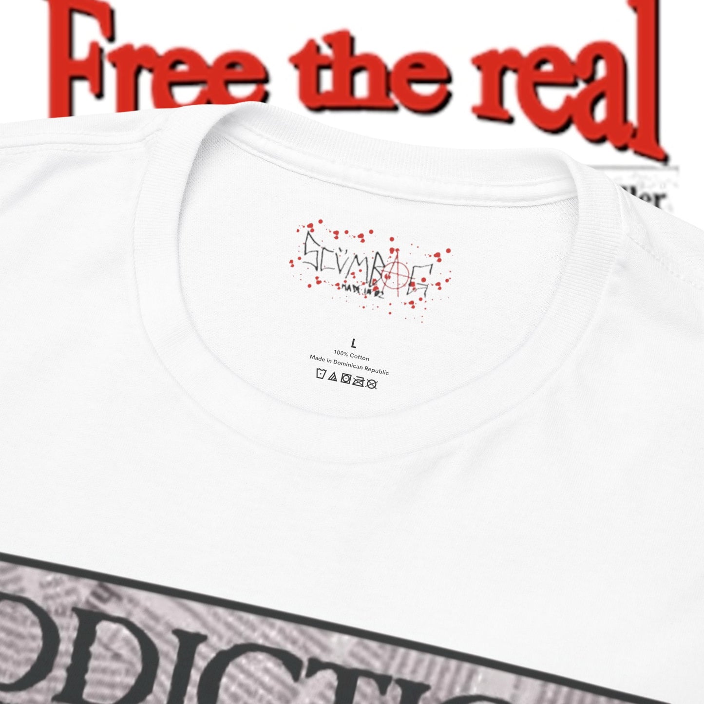 ADDICTION. Tee SS scumbag studios