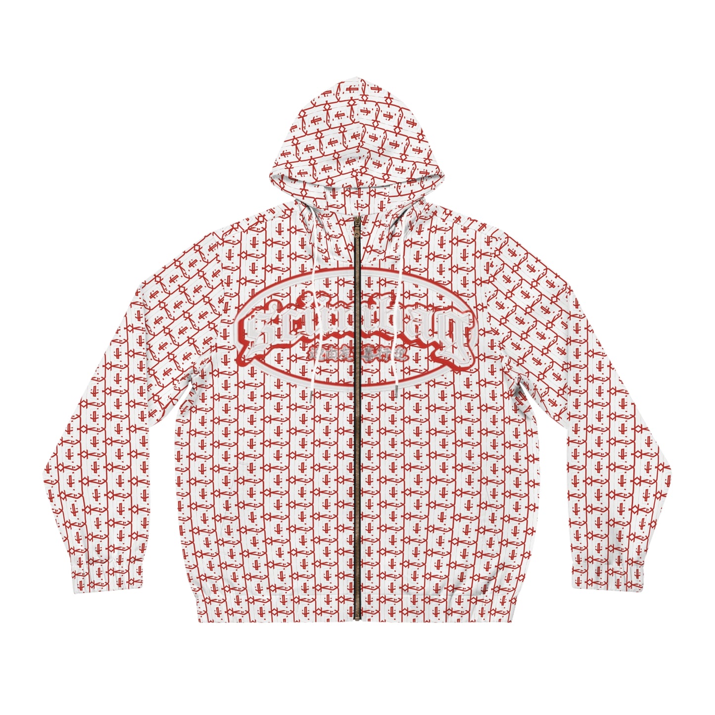 00 Zip Up scumbag studios White AOP