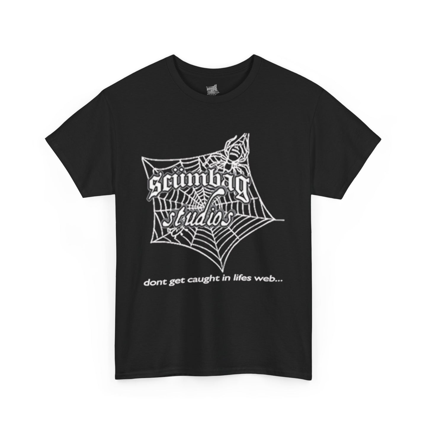 scumbag studios 'Don’t Get Caught in Life’s Web' Tee