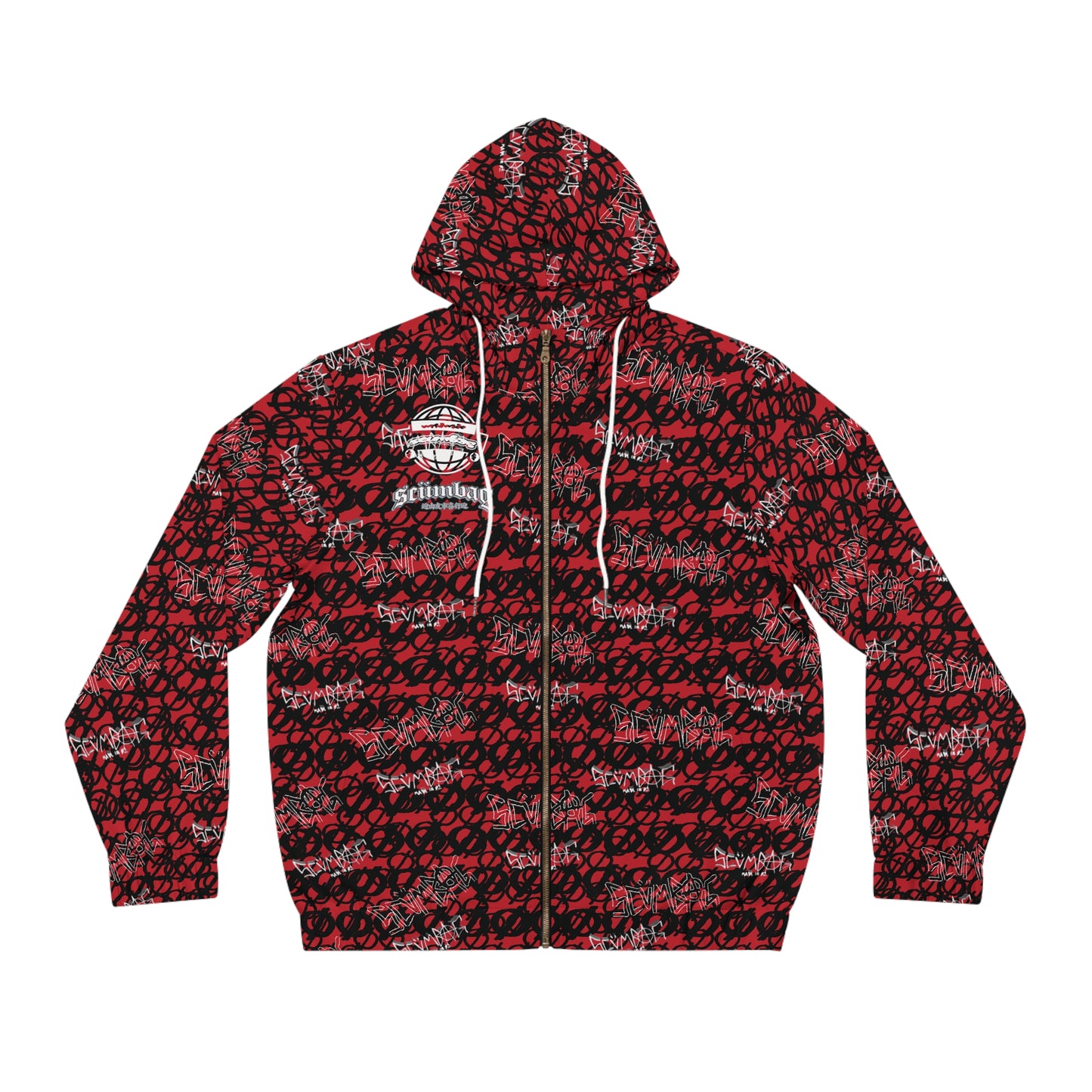 SS Graphiti Wrld Zip Up scumbag studios Red
