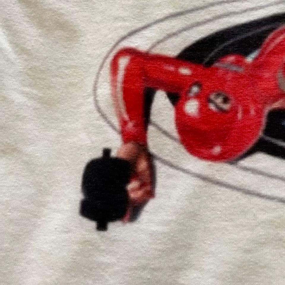 scumbag studios lady in red tee