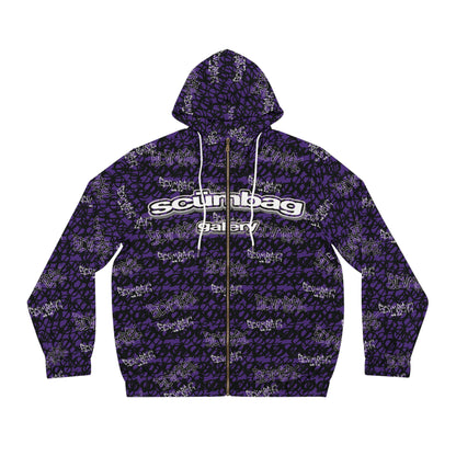 SS Gallery Graphiti Wrld Zip Up scumbag studios Purple