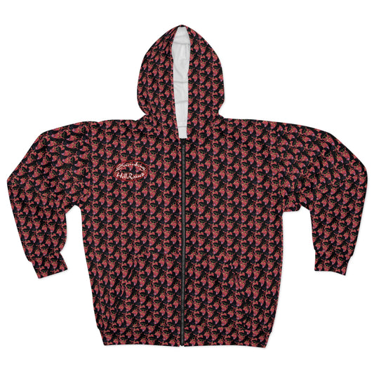 Hell Raised scumbag studios AOP Zip Up