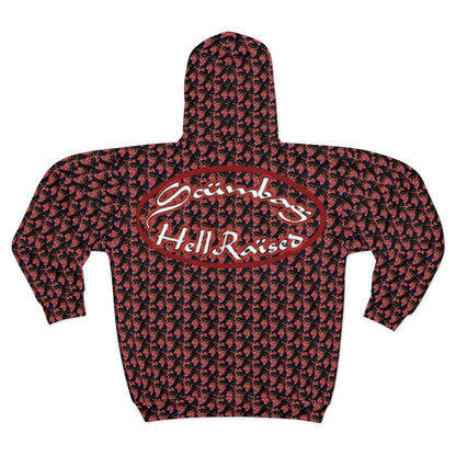 Hell Raised scumbag studios AOP Zip Up
