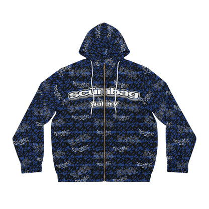 SS Gallery Graphiti Wrld Zip Up scumbag studios Blue