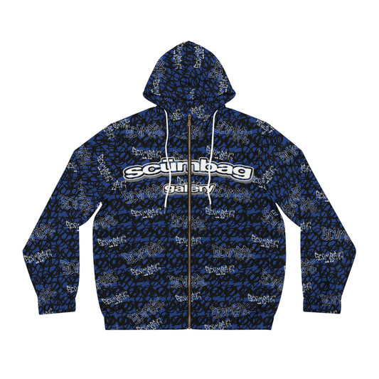SS Gallery Graphiti Wrld Zip Up scumbag studios Blue