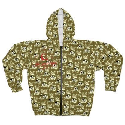 Go Army Armed I saw jesus @3am Zip Up scumbag studios