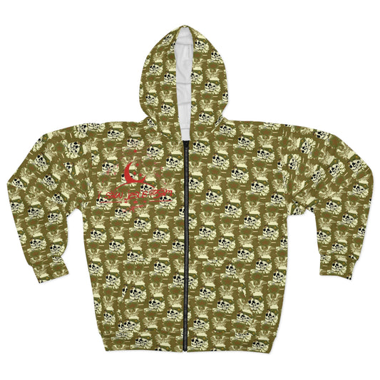 Go Army Armed I saw jesus @3am Zip Up scumbag studios