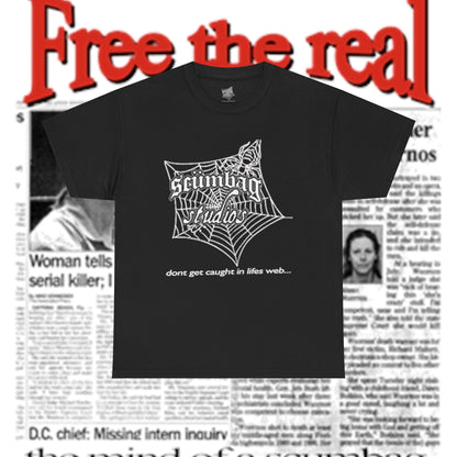 scumbag studios 'Don’t Get Caught in Life’s Web' Tee
