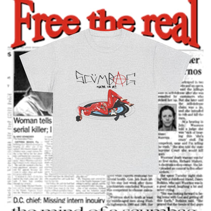 scumbag studios lady in red tee
