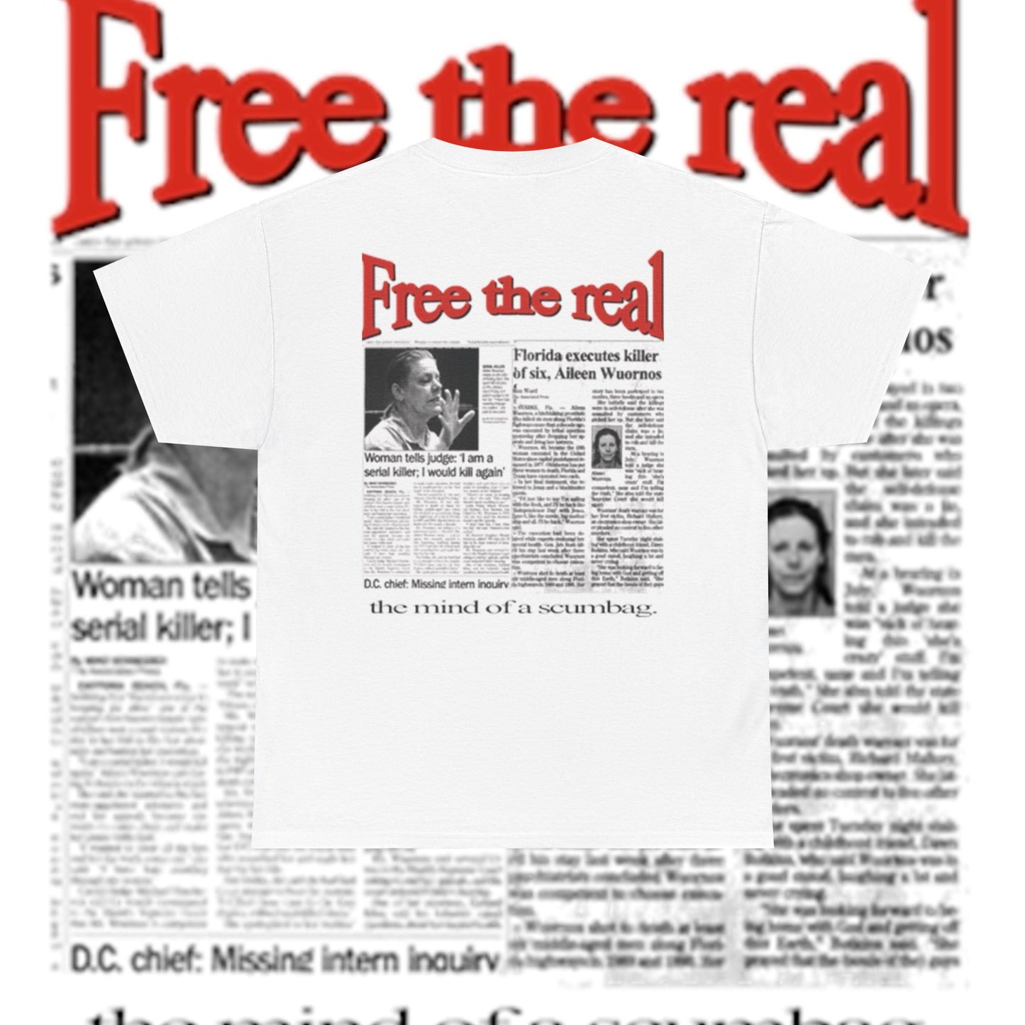 scumbag studios Free The Real Tee