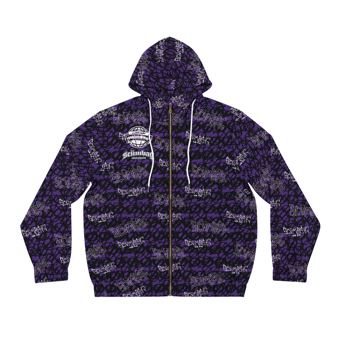 SS Graphiti Wrld Zip Up scumbag studios Purple