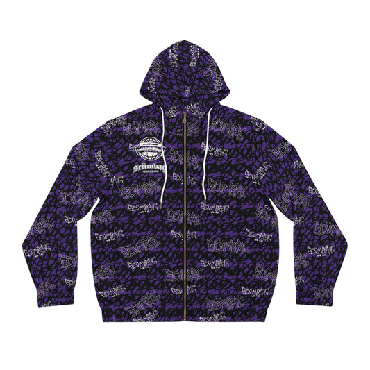SS Graphiti Wrld Zip Up scumbag studios Purple