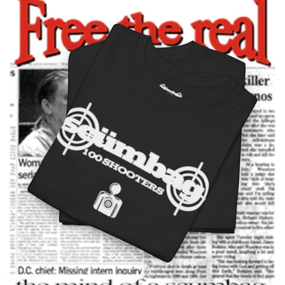 scumbag studios 100 shooters tee