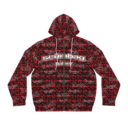 SS Gallery Graphiti Wrld Zip Up scumbag studios Red