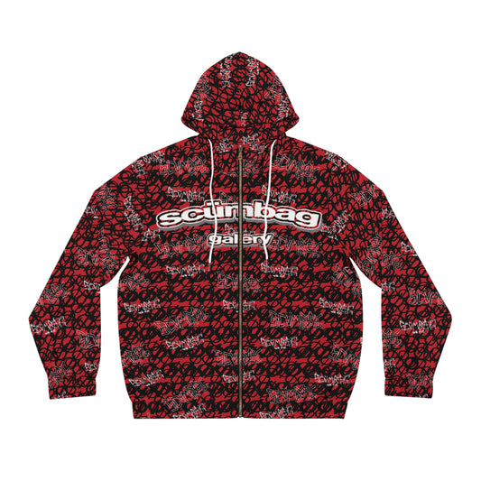 SS Gallery Graphiti Wrld Zip Up scumbag studios Red