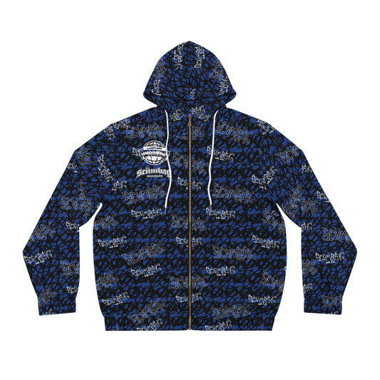 SS Graphiti Wrld Zip Up scumbag studios Blue