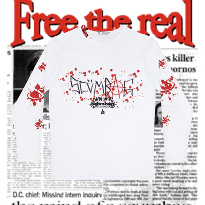 02 Blood Splat Long Sleeve Tee scumbag studios